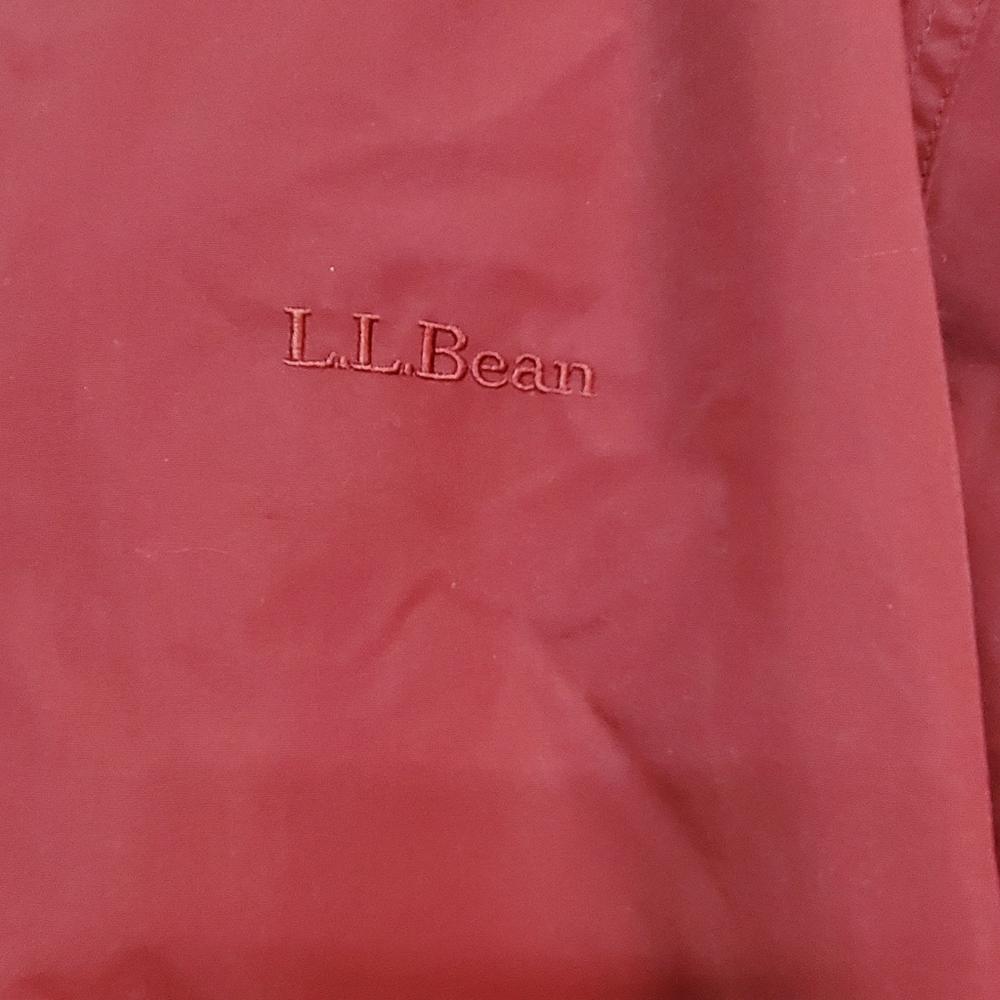 L.L.Bean Men's Burgundy Warm-Up Fleece Lined Jacked. XXL. - Picture 6 of 14